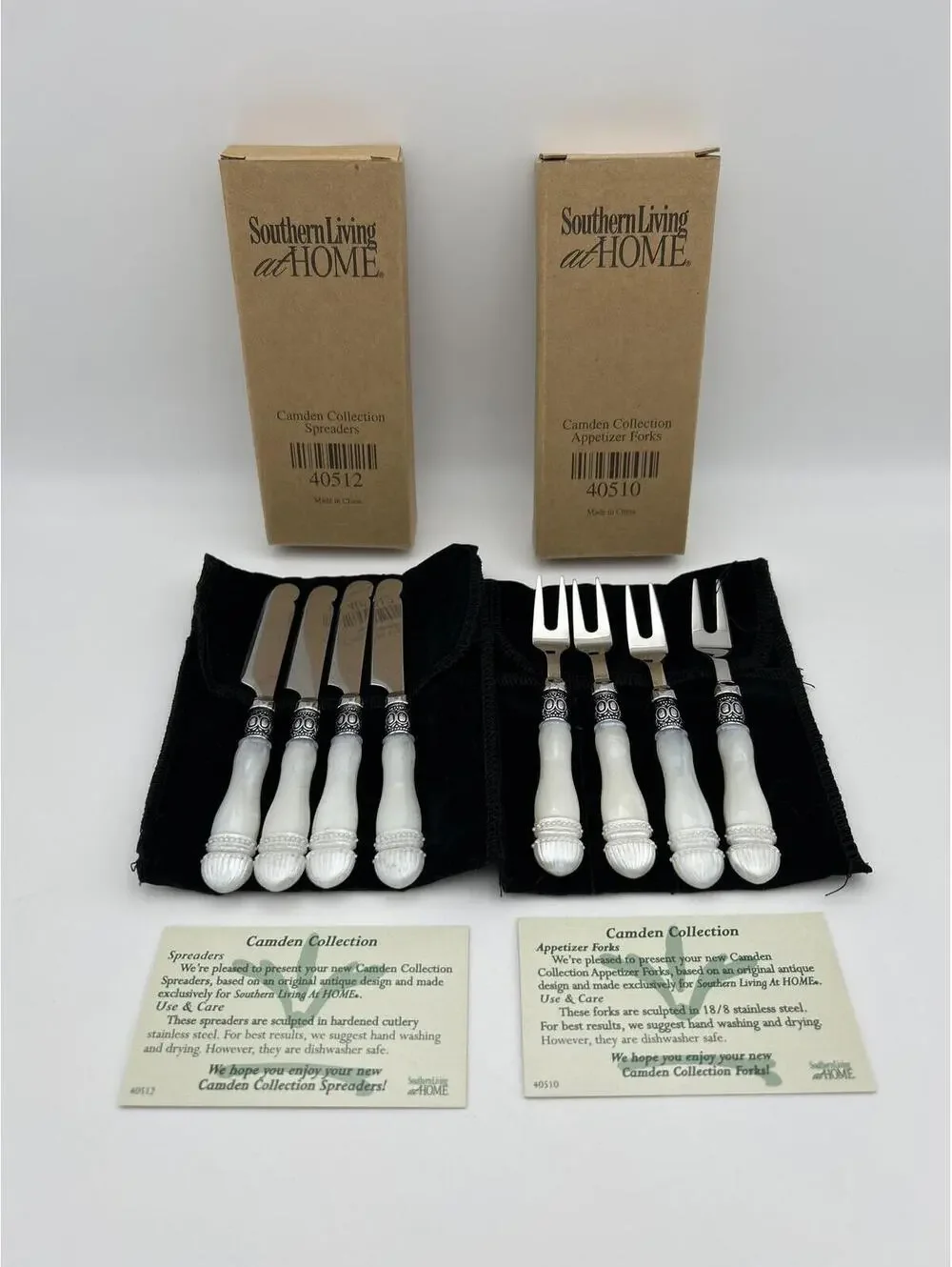 Southern Living at Home Camden Collection Appetizer Forks and Spreaders Set